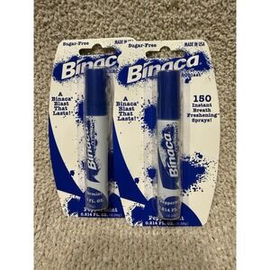 Binaca Aeroblast Breath Freshening Sprays Peppermint 0.214oz (2 Pack)